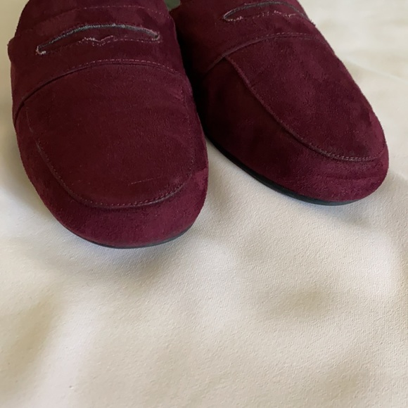 Maroon Slip On Mules, 7.5 - Picture 7 of 9
